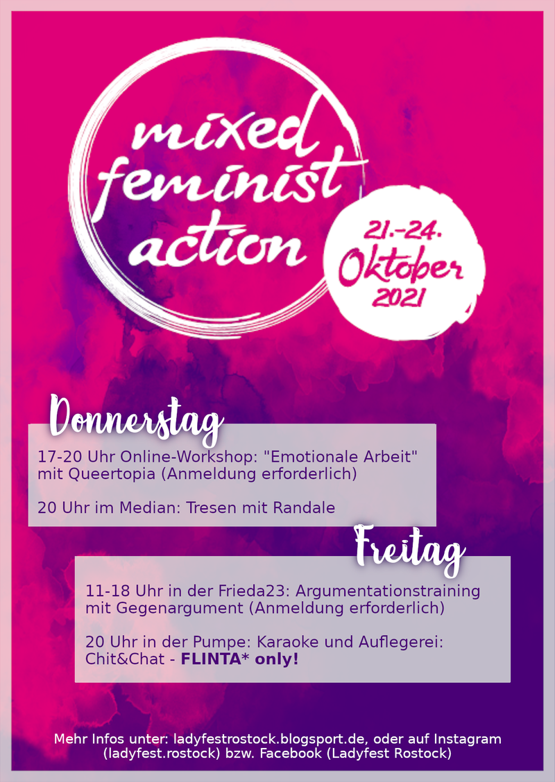 mixed feminist action rostock