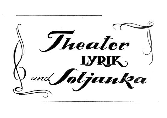 Theater, Lyrik und Soljanka